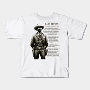 Bass Reeves Facts Kids T-Shirt